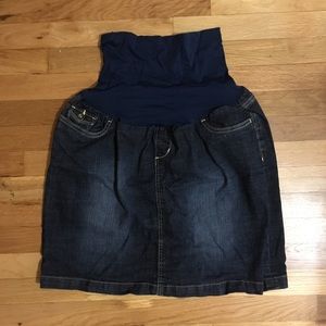 Maternity Jean Skirt